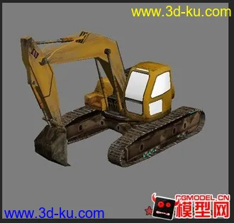 3D打印模型工地的挖土车的图片