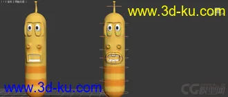 3D打印模型臭屁虫完美绑定动画的图片