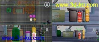 3D打印模型臭屁虫完美绑定动画的图片