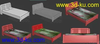 3D打印模型我睡的床的图片