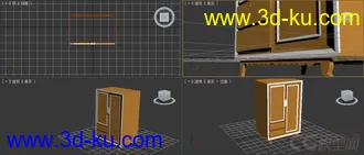 3D打印模型桌子、凳子和柜子的图片