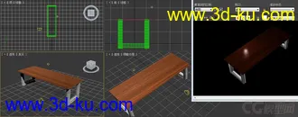 3D打印模型桌子、凳子和柜子的图片