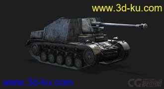 3D打印模型德国_II号坦克，德国二号坦克的图片