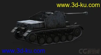 3D打印模型德国_II号坦克，德国二号坦克的图片