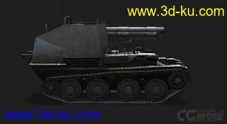 3D打印模型德国_Grille蟋蟀式自行火炮的图片