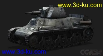 3D打印模型德国_H39_captured哈奇开斯坦克的图片