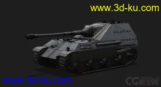 3D打印模型德国_JagdPantherII反坦克歼击车的图片