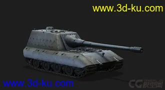 3D打印模型德国_JagdPz_E100坦克歼击车的图片