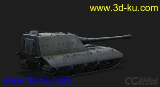 3D打印模型德国_JagdPz_E100坦克歼击车的图片