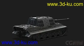 3D打印模型德国_Jagdtiger重型坦克歼击车的图片