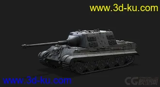 3D打印模型德国_Jagdtiger重型坦克歼击车的图片
