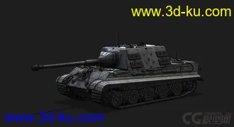 3D打印模型德国_Jagdtiger重型坦克歼击车的图片