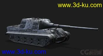3D打印模型德国_JagdTiger ”猎虎“ 重型坦克歼击车的图片