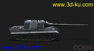 3D打印模型德国_JagdTiger ”猎虎“ 重型坦克歼击车的图片