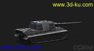 3D打印模型德国_JagdTiger ”猎虎“ 重型坦克歼击车的图片