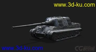 3D打印模型德国_JagdTiger ”猎虎“ 重型坦克歼击车的图片