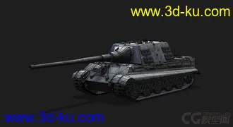 3D打印模型德国_JagdTiger ”猎虎“ 重型坦克歼击车的图片