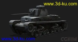 3D打印模型德国_Panzer35t坦克的图片