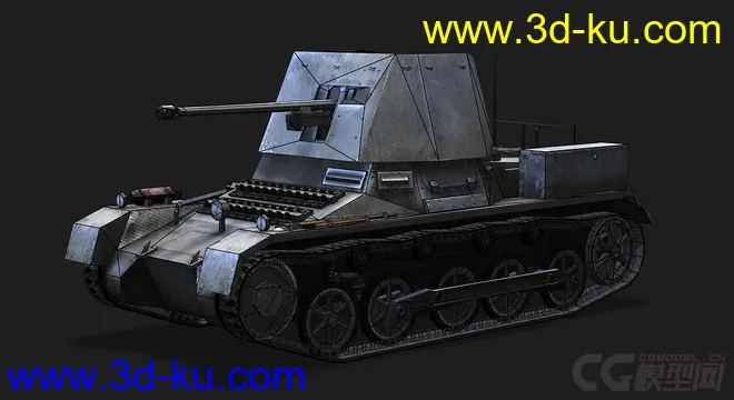 德国_PanzerJager_I 反坦克车模型的图片5