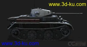 3D打印模型德国_PzII_Luchs轻型侦查坦克的图片