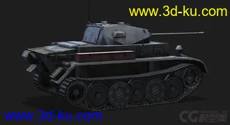 3D打印模型德国_PzII_Luchs轻型侦查坦克的图片