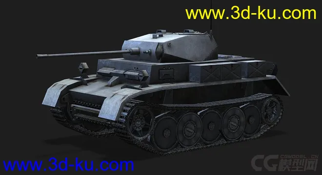 德国_PzII_Luchs轻型侦查坦克模型的图片4
