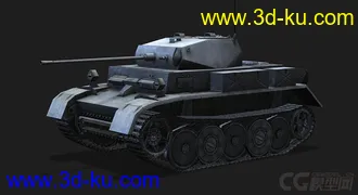 3D打印模型德国_PzII_Luchs轻型侦查坦克的图片
