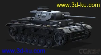 3D打印模型德国_PzIII 轻型坦克的图片