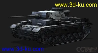3D打印模型德国_PzIII 轻型坦克的图片