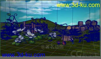 3D打印模型卡通野外场景的图片