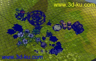 3D打印模型卡通野外场景的图片