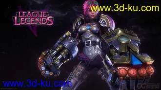 League of Legends - Vi lol英雄联盟皮城执法官蔚3d模型的图片