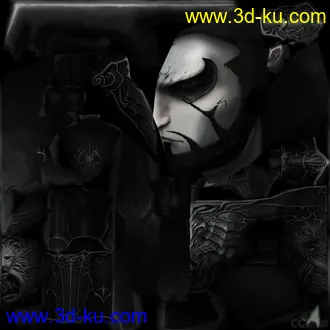 3D打印模型持剑角色的图片