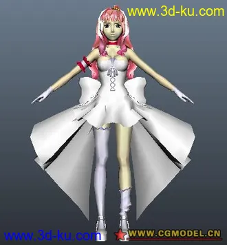 3D打印模型少女的图片