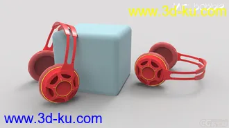 3D打印模型高质量耳机（含分解图）的图片