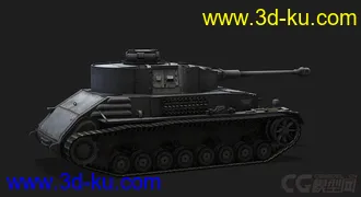 3D打印模型德国_PzIV_Hydro_Pzkpfw-Ⅳ型中型坦克的图片
