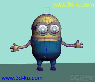 3D打印模型小黄人绑定的图片