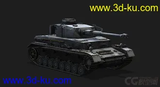3D打印模型德国_PzIV中型坦克的图片