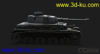 3D打印模型德国_PzIV中型坦克的图片
