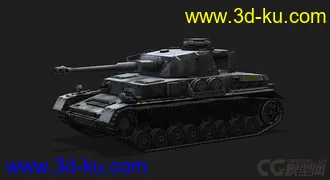 3D打印模型德国_PzIV中型坦克的图片