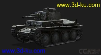 3D打印模型德国_PzKpfw 38t坦克的图片