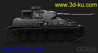 3D打印模型德国_PzIII-Ⅳ 中型坦克的图片