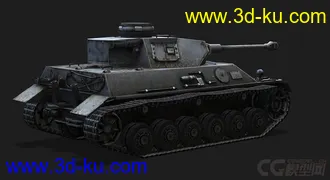 3D打印模型德国_PzIII-Ⅳ 中型坦克的图片