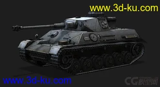 3D打印模型德国_PzIII-Ⅳ 中型坦克的图片