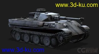 3D打印模型德国_PzKpfw-IV中型坦克的图片