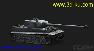 3D打印模型德国_PzVI_Tiger_I 虎Ⅰ重型坦克的图片
