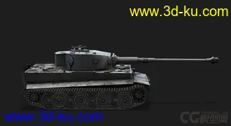 3D打印模型德国_PzVI_Tiger_I 虎Ⅰ重型坦克的图片