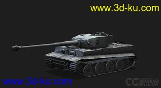 3D打印模型德国_PzVI_Tiger_I 虎Ⅰ重型坦克的图片