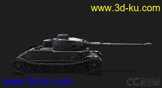 3D打印模型德国_PzVI_Tiger_P虎式重型坦克的图片
