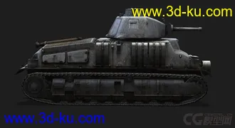 3D打印模型德国_S35_captured坦克的图片